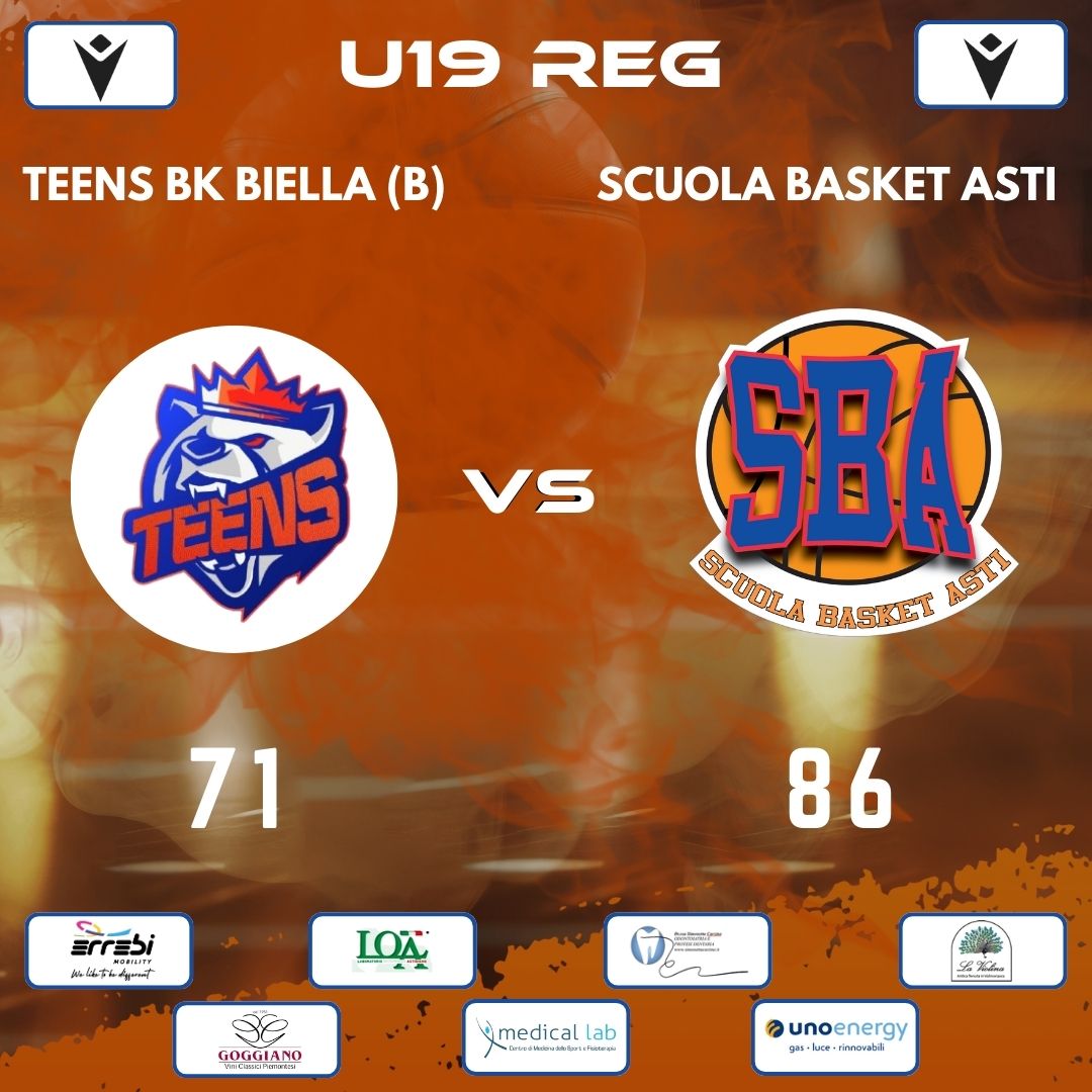 Under 19 Regionale: successo a Biella per la SBA!